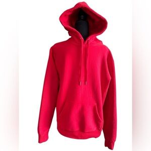 Independent Trading Company Red Pullover Fleece Hoodie Sweatshirt Size Medium